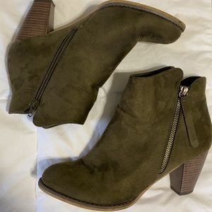 Olive Booties